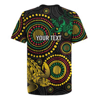 Vanuatu Personalized Aboriginal Arts Rugby Jersey Turtle and Iguana Special LT7 - Polynesian Pride