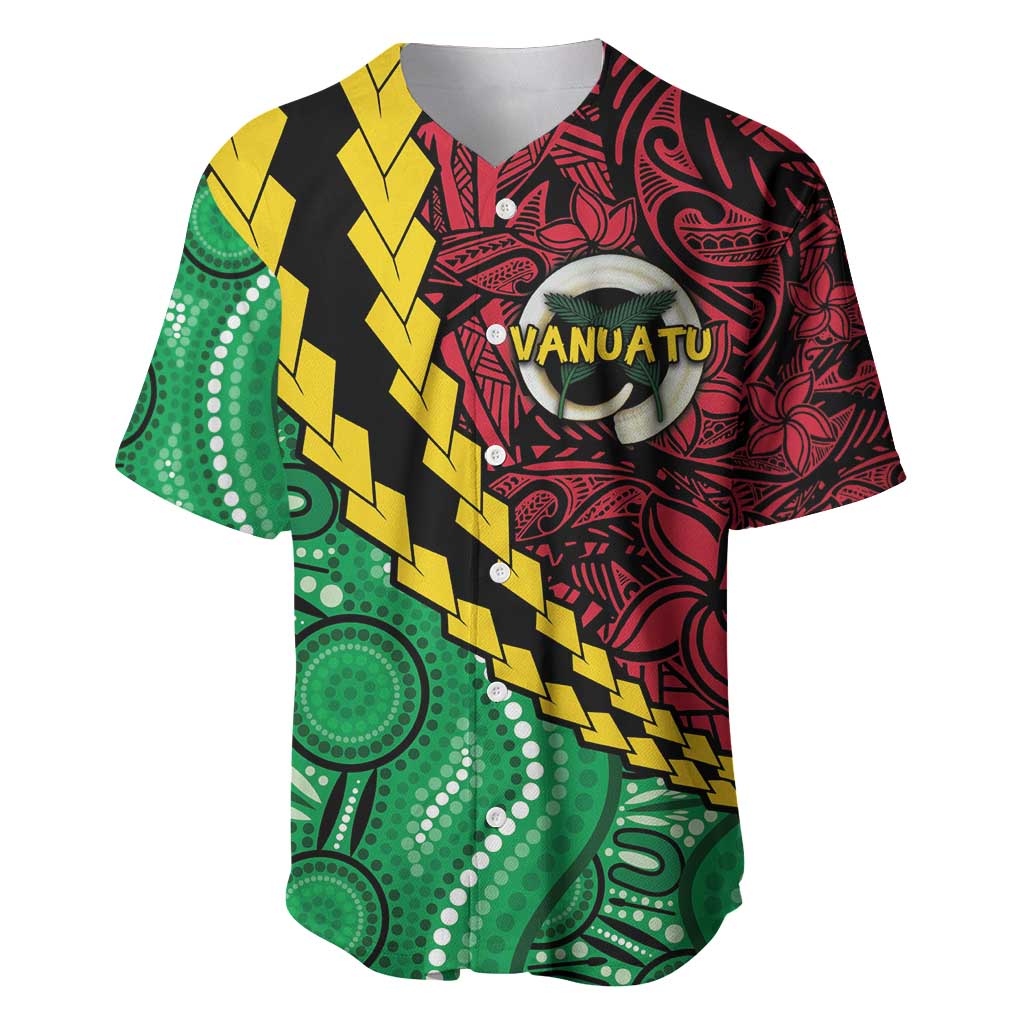 Vanuatu Personalized Tribal Baseball Jersey Aboriginal Inspired Mix Style LT7 Colorful - Polynesian Pride