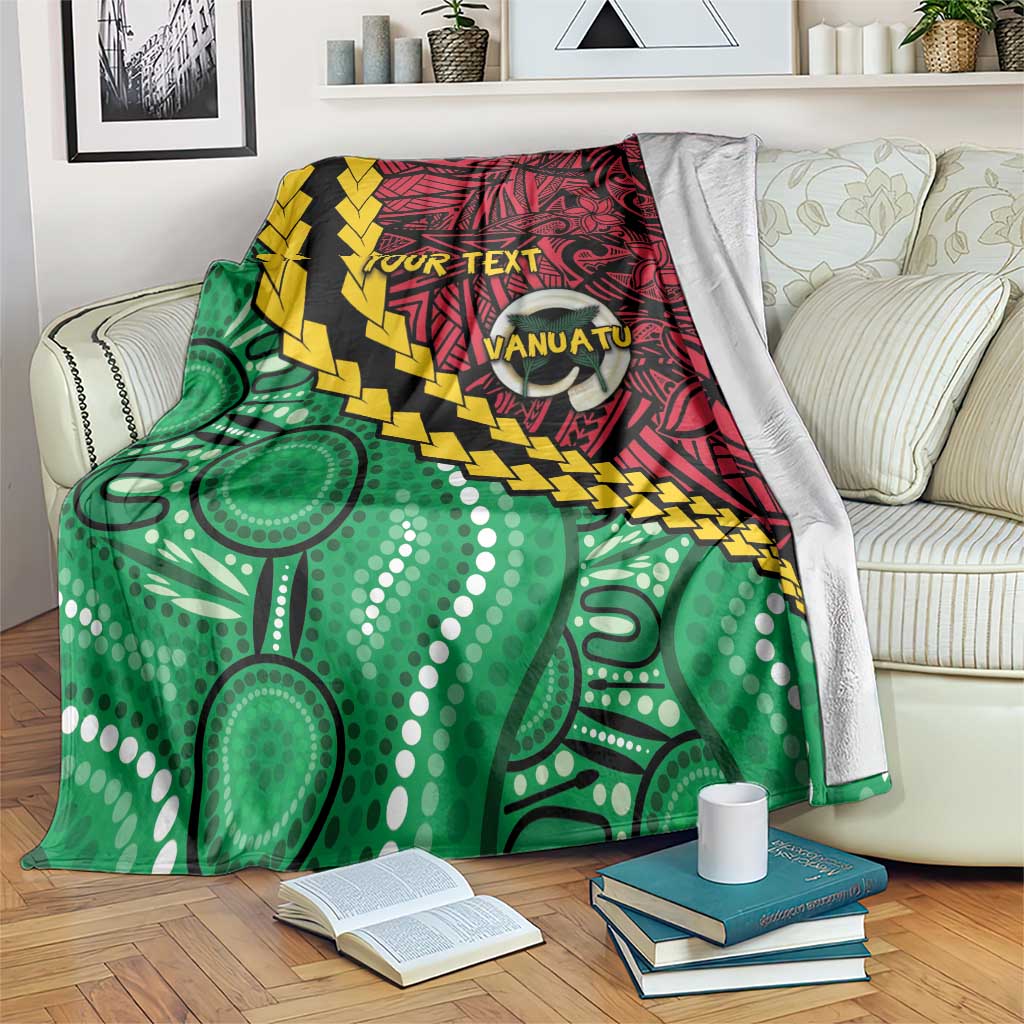 Vanuatu Personalized Tribal Blanket Aboriginal Inspired Mix Style LT7 Colorful - Polynesian Pride
