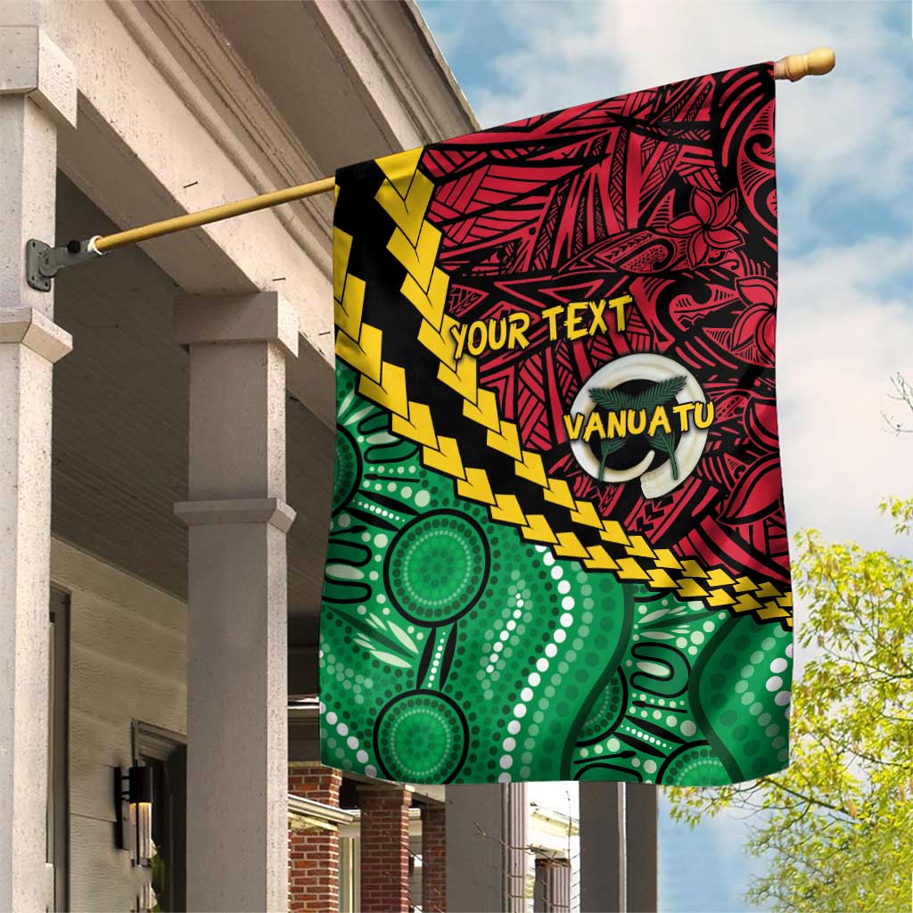 Vanuatu Personalized Tribal Garden Flag Aboriginal Inspired Mix Style LT7 House Flag Colorful - Polynesian Pride