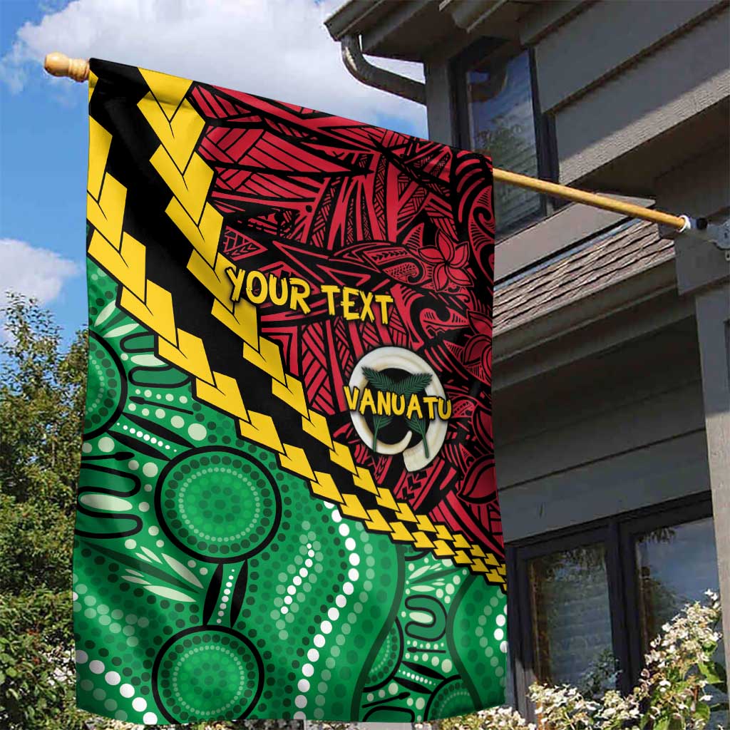 Vanuatu Personalized Tribal Garden Flag Aboriginal Inspired Mix Style LT7 - Polynesian Pride