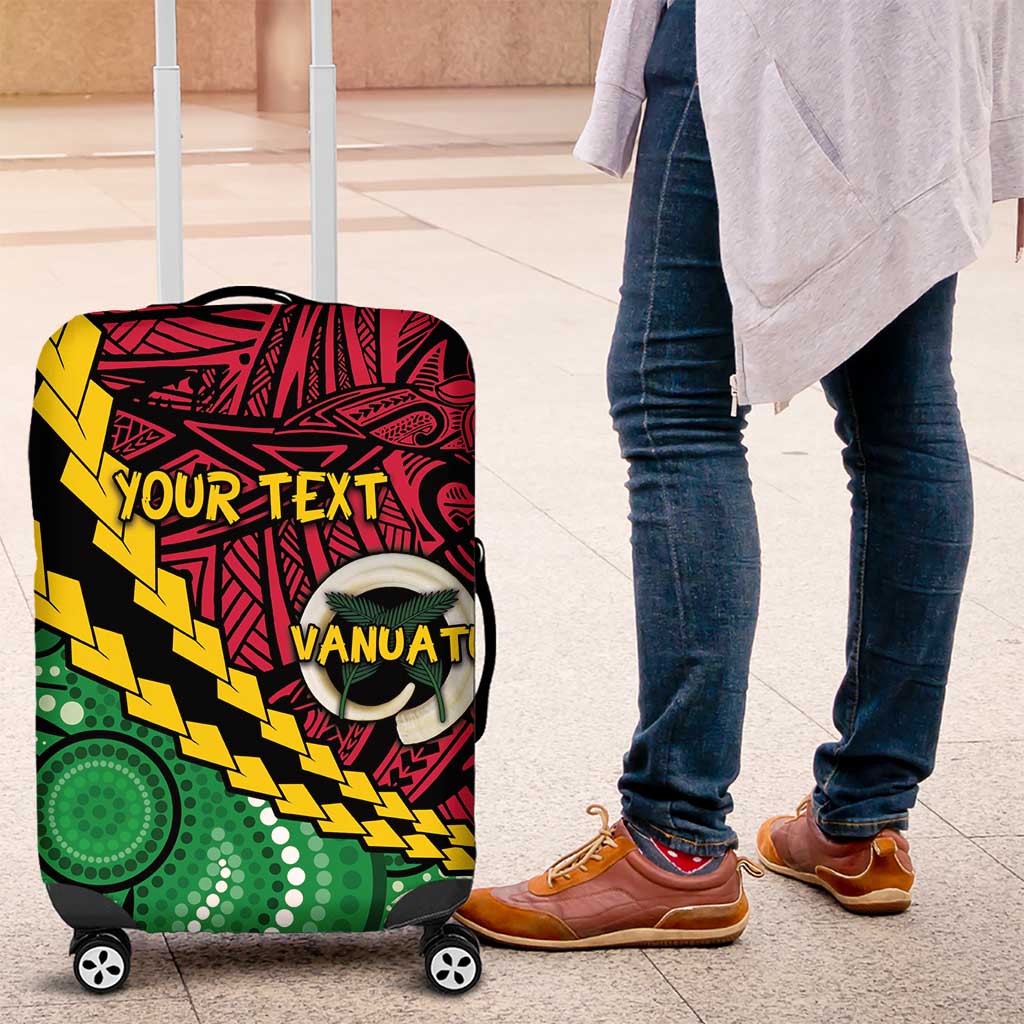 Vanuatu Personalized Tribal Luggage Cover Aboriginal Inspired Mix Style LT7 Colorful - Polynesian Pride