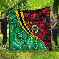 Vanuatu Personalized Tribal Quilt Aboriginal Inspired Mix Style LT7 - Polynesian Pride