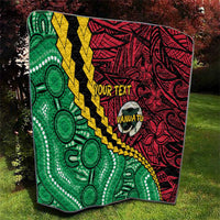 Vanuatu Personalized Tribal Quilt Aboriginal Inspired Mix Style LT7 - Polynesian Pride