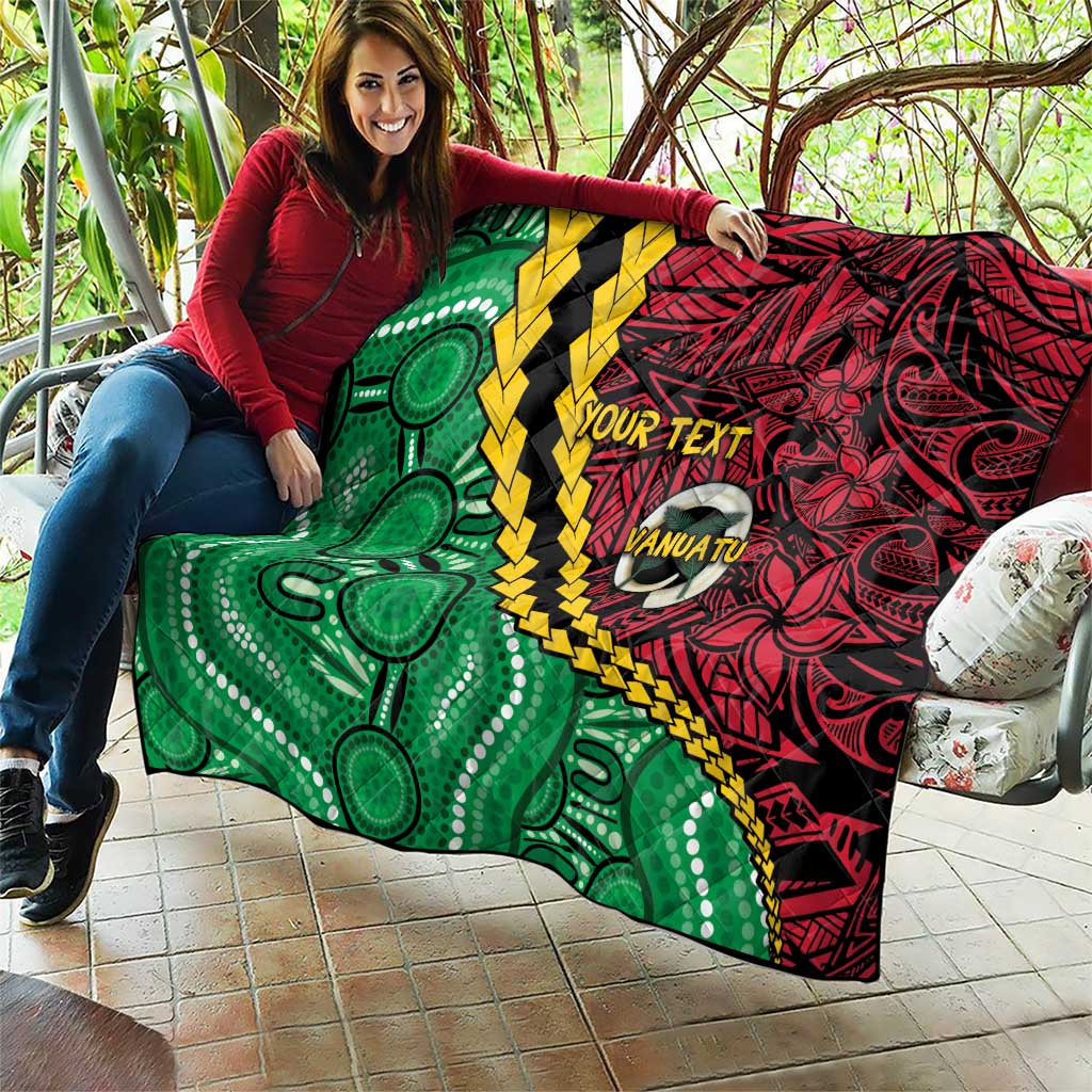 Vanuatu Personalized Tribal Quilt Aboriginal Inspired Mix Style LT7 - Polynesian Pride