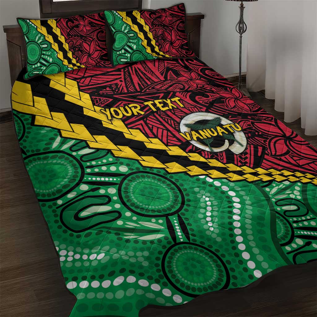 Vanuatu Personalized Tribal Quilt Bed Set Aboriginal Inspired Mix Style LT7 Colorful - Polynesian Pride