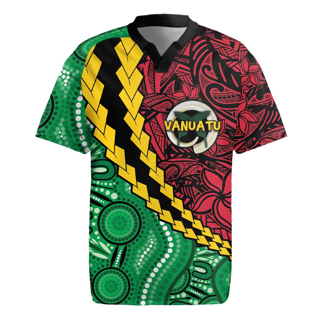 Vanuatu Personalized Tribal Rugby Jersey Aboriginal Inspired Mix Style LT7 Colorful - Polynesian Pride