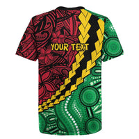 Vanuatu Personalized Tribal Rugby Jersey Aboriginal Inspired Mix Style LT7 - Polynesian Pride