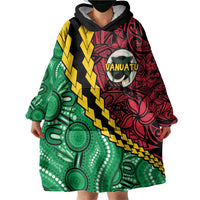 Vanuatu Personalized Tribal Wearable Blanket Hoodie Aboriginal Inspired Mix Style LT7 - Polynesian Pride