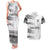 Personalised Fiji Rugby Couples Matching Tank Maxi Dress And Hawaiian Shirt Kaiviti WC 2023 Jersey Replica - White LT7 White - Polynesian Pride