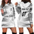 Personalised Fiji Rugby Hoodie Dress Kaiviti WC 2023 Jersey Replica - White LT7 - Polynesian Pride