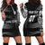 Personalised Fiji Rugby Hoodie Dress Kaiviti WC 2023 Jersey Replica - Black LT7 - Polynesian Pride