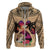 Personalised Polynesian Hoodie Dog Lover With Beagle - Sunset At The Beach LT7 - Polynesian Pride