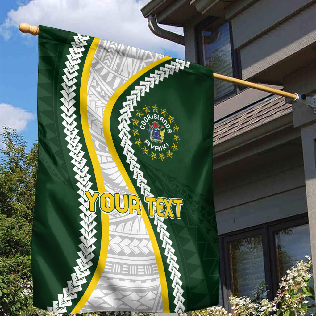 Cook Islands Rugby Personalized Avaiki Garden Flag GO Kuki LT7 - Polynesian Pride