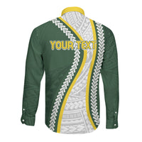 Cook Islands Rugby Personalized Avaiki Long Sleeve Button Shirt GO Kuki LT7 - Polynesian Pride