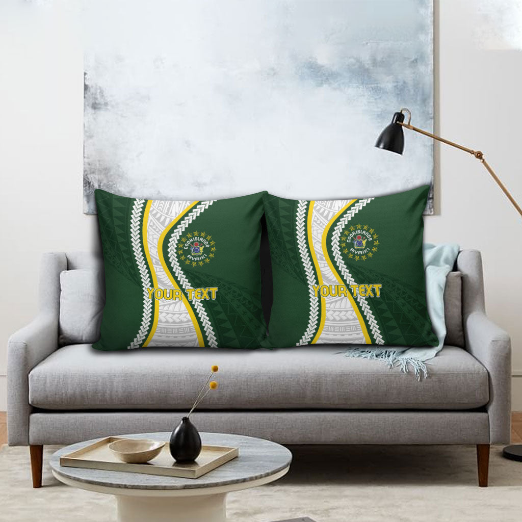 Cook Islands Rugby Personalized Avaiki Pillow Cover GO Kuki LT7 - Polynesian Pride