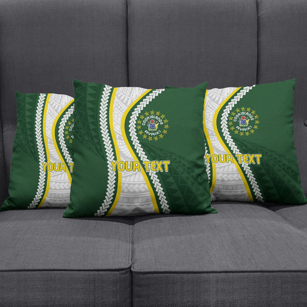 Cook Islands Rugby Personalized Avaiki Pillow Cover GO Kuki LT7 - Polynesian Pride