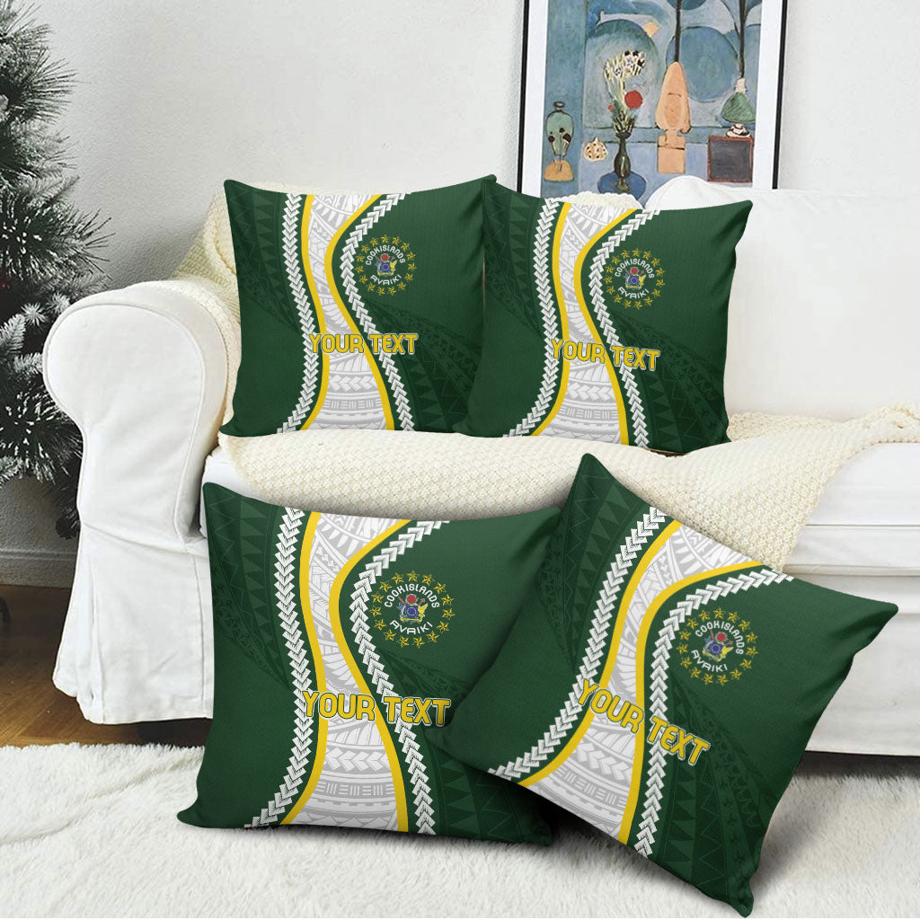 Cook Islands Rugby Personalized Avaiki Pillow Cover GO Kuki LT7 - Polynesian Pride