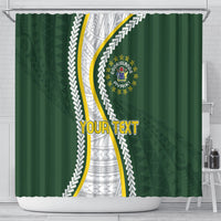 Cook Islands Rugby Personalized Avaiki Shower Curtain GO Kuki LT7 - Polynesian Pride
