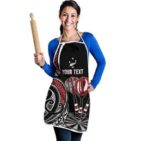 New Zealand Darts Personalized Hei Manaia Apron Classic Kowhaiwhai LT7 - Polynesian Pride