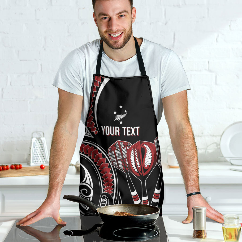 New Zealand Darts Personalized Hei Manaia Apron Classic Kowhaiwhai LT7 - Polynesian Pride