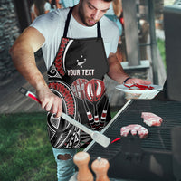 New Zealand Darts Personalized Hei Manaia Apron Classic Kowhaiwhai LT7 - Polynesian Pride