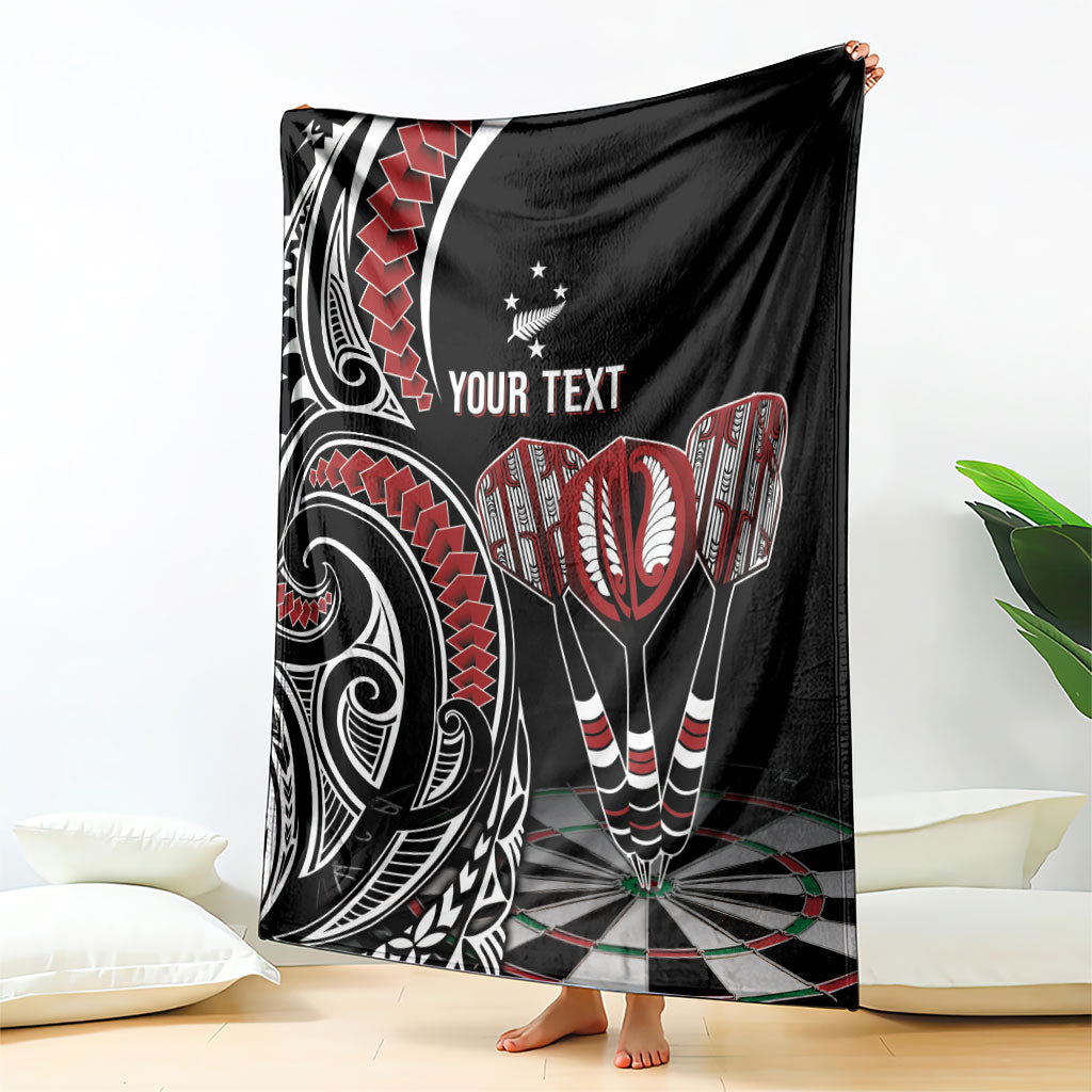 New Zealand Darts Personalized Hei Manaia Blanket Classic Kowhaiwhai LT7 - Polynesian Pride