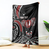 New Zealand Darts Personalized Hei Manaia Blanket Classic Kowhaiwhai LT7 - Polynesian Pride