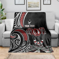 New Zealand Darts Personalized Hei Manaia Blanket Classic Kowhaiwhai LT7 - Polynesian Pride