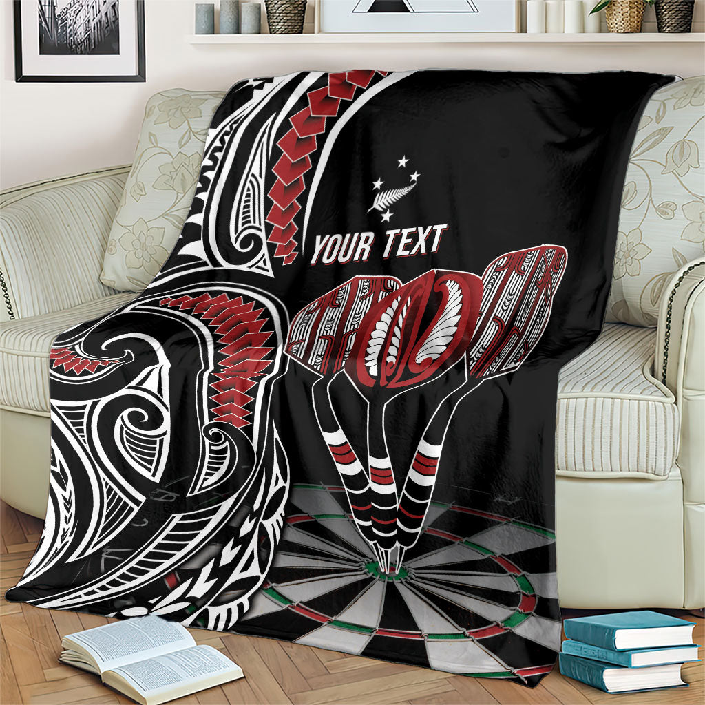 New Zealand Darts Personalized Hei Manaia Blanket Classic Kowhaiwhai LT7 - Polynesian Pride