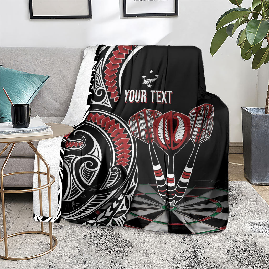New Zealand Darts Personalized Hei Manaia Blanket Classic Kowhaiwhai LT7 - Polynesian Pride