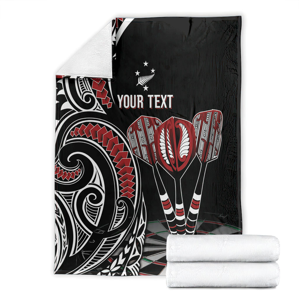 New Zealand Darts Personalized Hei Manaia Blanket Classic Kowhaiwhai LT7 - Polynesian Pride