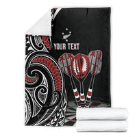 New Zealand Darts Personalized Hei Manaia Blanket Classic Kowhaiwhai LT7 - Polynesian Pride
