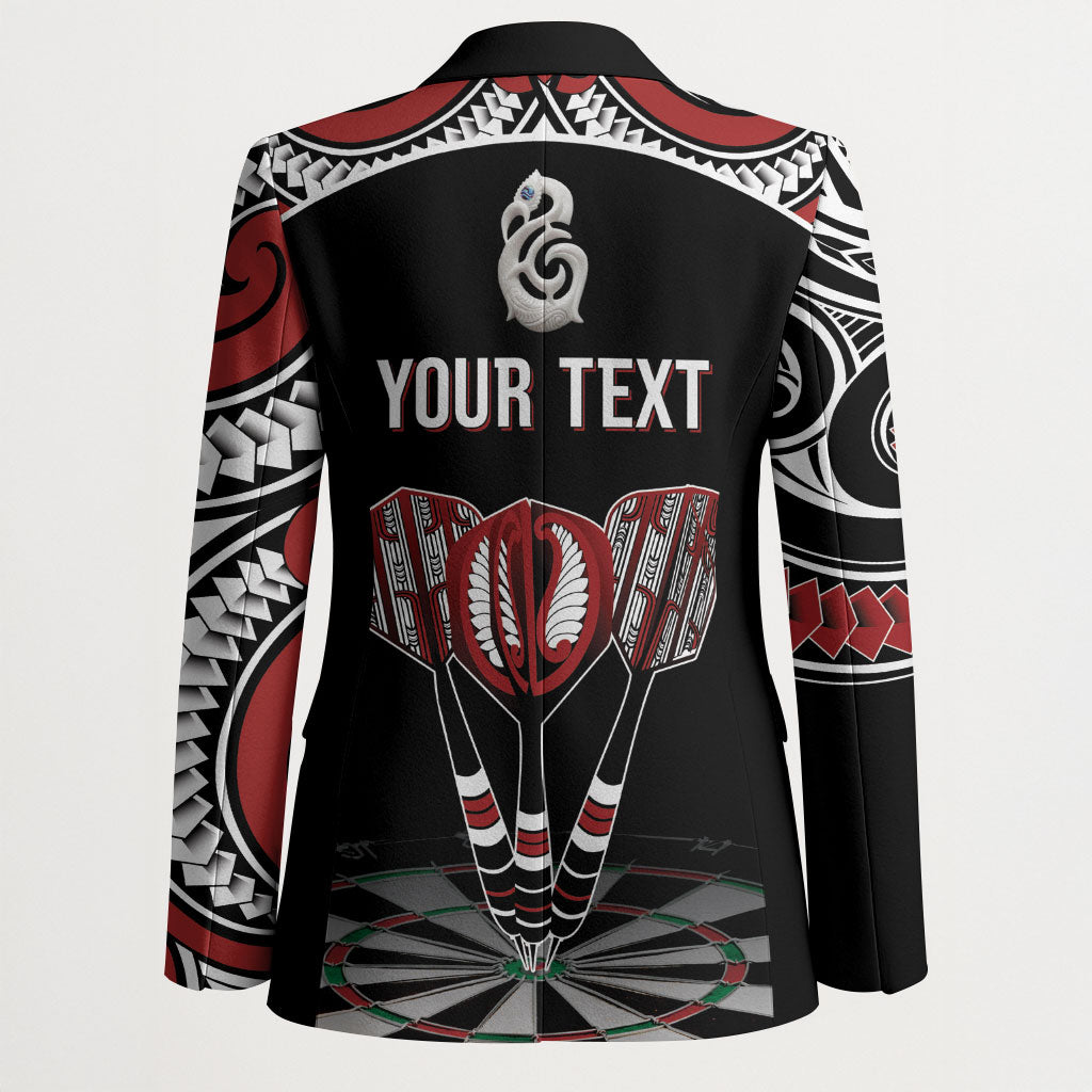 New Zealand Darts Personalized Hei Manaia Blazer Classic Kowhaiwhai LT7 - Polynesian Pride