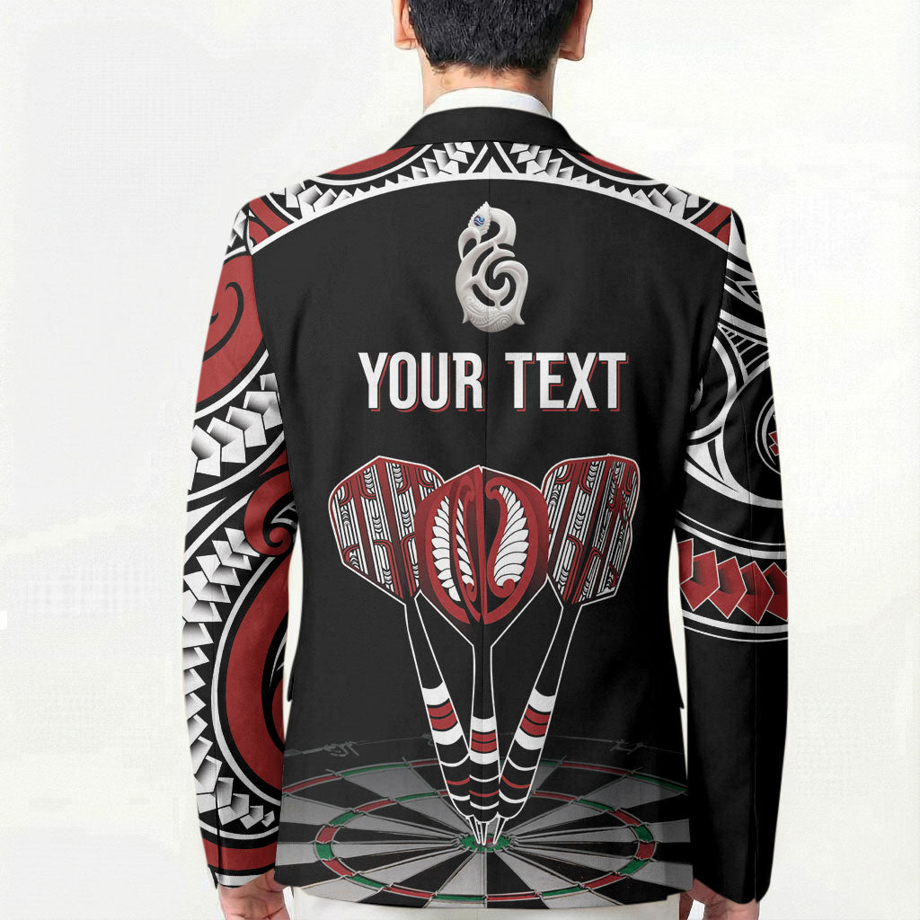 New Zealand Darts Personalized Hei Manaia Blazer Classic Kowhaiwhai LT7 - Polynesian Pride