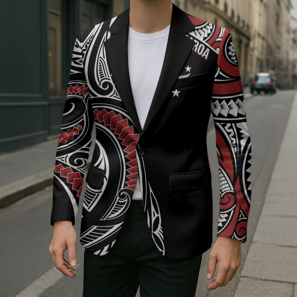 New Zealand Darts Personalized Hei Manaia Blazer Classic Kowhaiwhai LT7 - Polynesian Pride