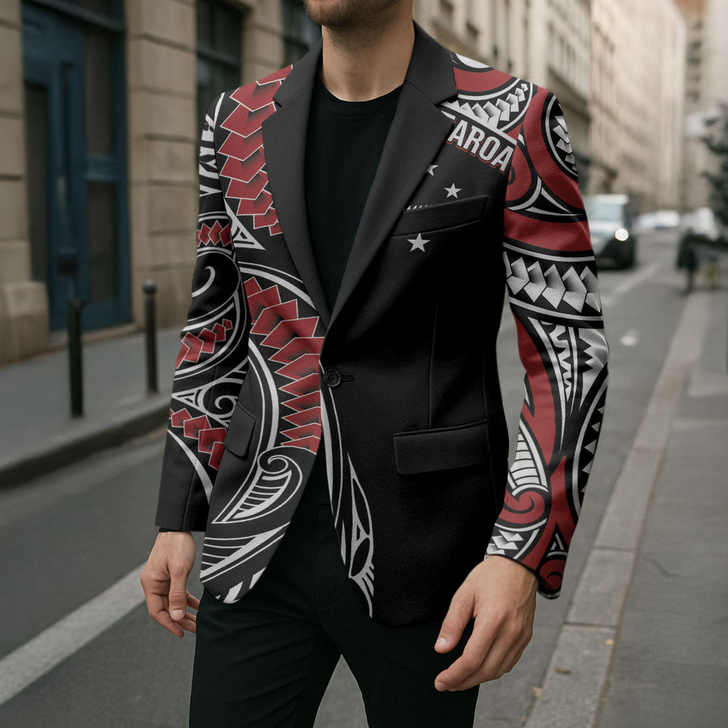 New Zealand Darts Personalized Hei Manaia Blazer Classic Kowhaiwhai LT7 - Polynesian Pride