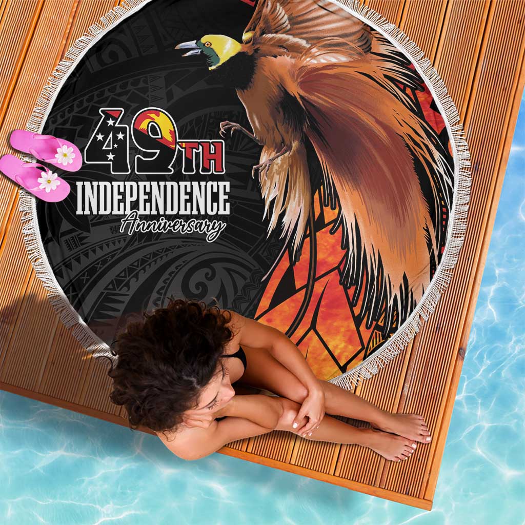 Papua New Guinea Beach Blanket Grunge Style 49th Independence Anni LT7 - Polynesian Pride