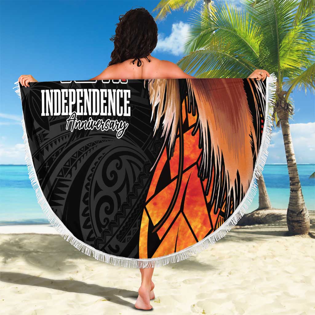 Papua New Guinea Beach Blanket Grunge Style 49th Independence Anni LT7 - Polynesian Pride