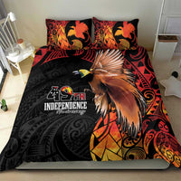 Papua New Guinea Bedding Set Grunge Style 49th Independence Anni LT7 - Polynesian Pride