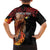 Papua New Guinea Personalised Family Matching Summer Maxi Dress and Hawaiian Shirt Grunge Style 49th Independence Anni