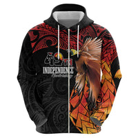 Papua New Guinea Personalised Hoodie Grunge Style 49th Independence Anni LT7 - Polynesian Pride