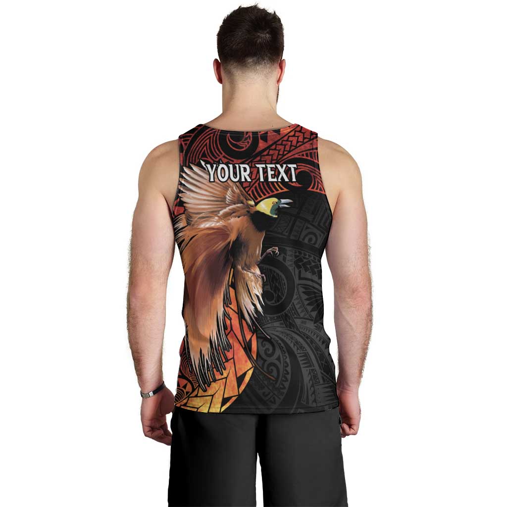 Papua New Guinea Personalised Men Tank Top Grunge Style 49th Independence Anni LT7 - Polynesian Pride