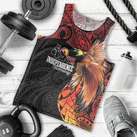 Papua New Guinea Personalised Men Tank Top Grunge Style 49th Independence Anni LT7 - Polynesian Pride