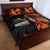 Papua New Guinea Quilt Bed Set Grunge Style 49th Independence Anni