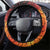 Papua New Guinea Steering Wheel Cover Grunge Style 49th Independence Anni