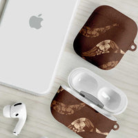 Aloha Hawaii Floral Tapa AirPods Case Patchwork Mocha LT7 - Polynesian Pride