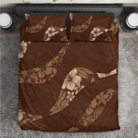 Aloha Hawaii Floral Tapa Bedding Set Patchwork Mocha LT7 Mocha - Polynesian Pride