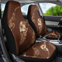 Aloha Hawaii Floral Tapa Car Seat Cover Patchwork Mocha LT7 - Polynesian Pride