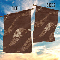 Aloha Hawaii Floral Tapa Garden Flag Patchwork Mocha LT7 - Polynesian Pride